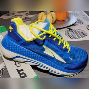 Altra Duo Mens Road Running Training Shoes Size 8 Athletic Blue Neon AFM1838F